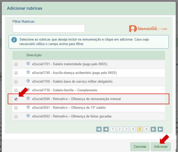 Como pagar salário retroativo no esocial