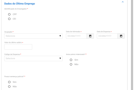 Passo a passo solicitação seguro desemprego empregada doméstica online 2/4