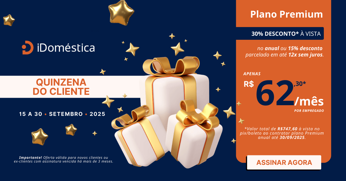 Campanha Quinzena do Cliente iDoméstica