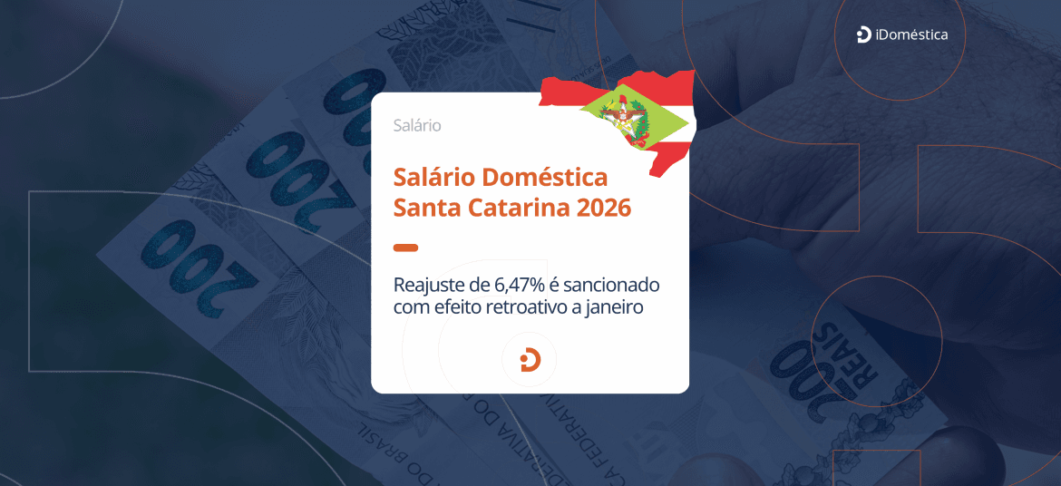 O salário mínimo de empregada doméstica no SC teve reajuste de 6,47% sancionado no último dia 26 de março de 2026, com efeito retroativo a janeiro. Confira mais detalhes e o novo valor.