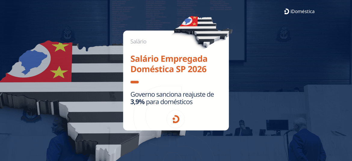Salário Doméstica SP 2026 - reajuste foi de 3,9% para domésticos.